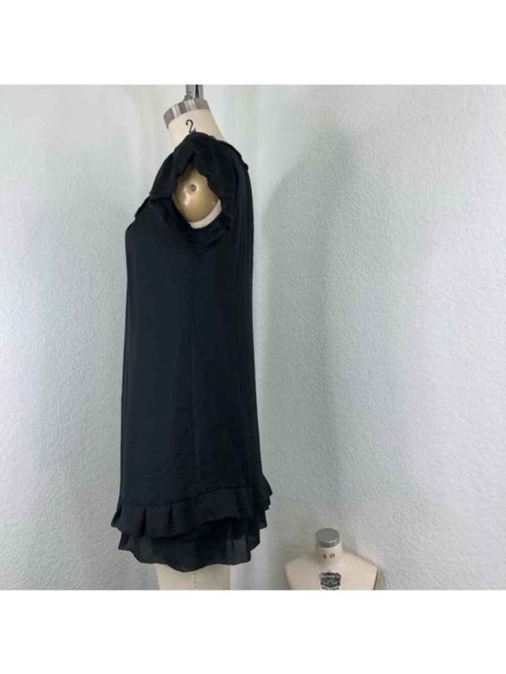 O'2nd Jeweled Pleated Origami Ruffle Mini Dress - Picture 3 of 8